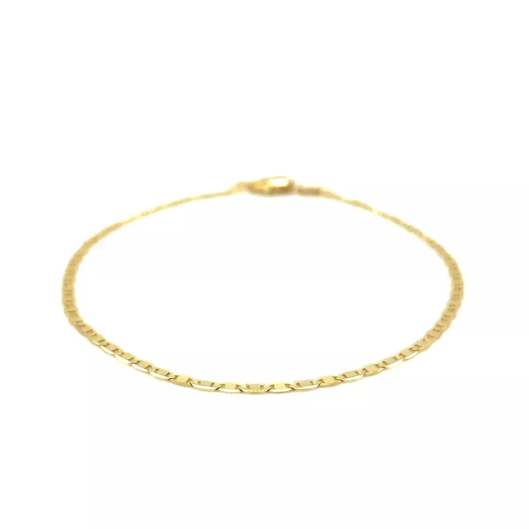 10k Yellow Gold Mariner Link Bracelet 1.7mm