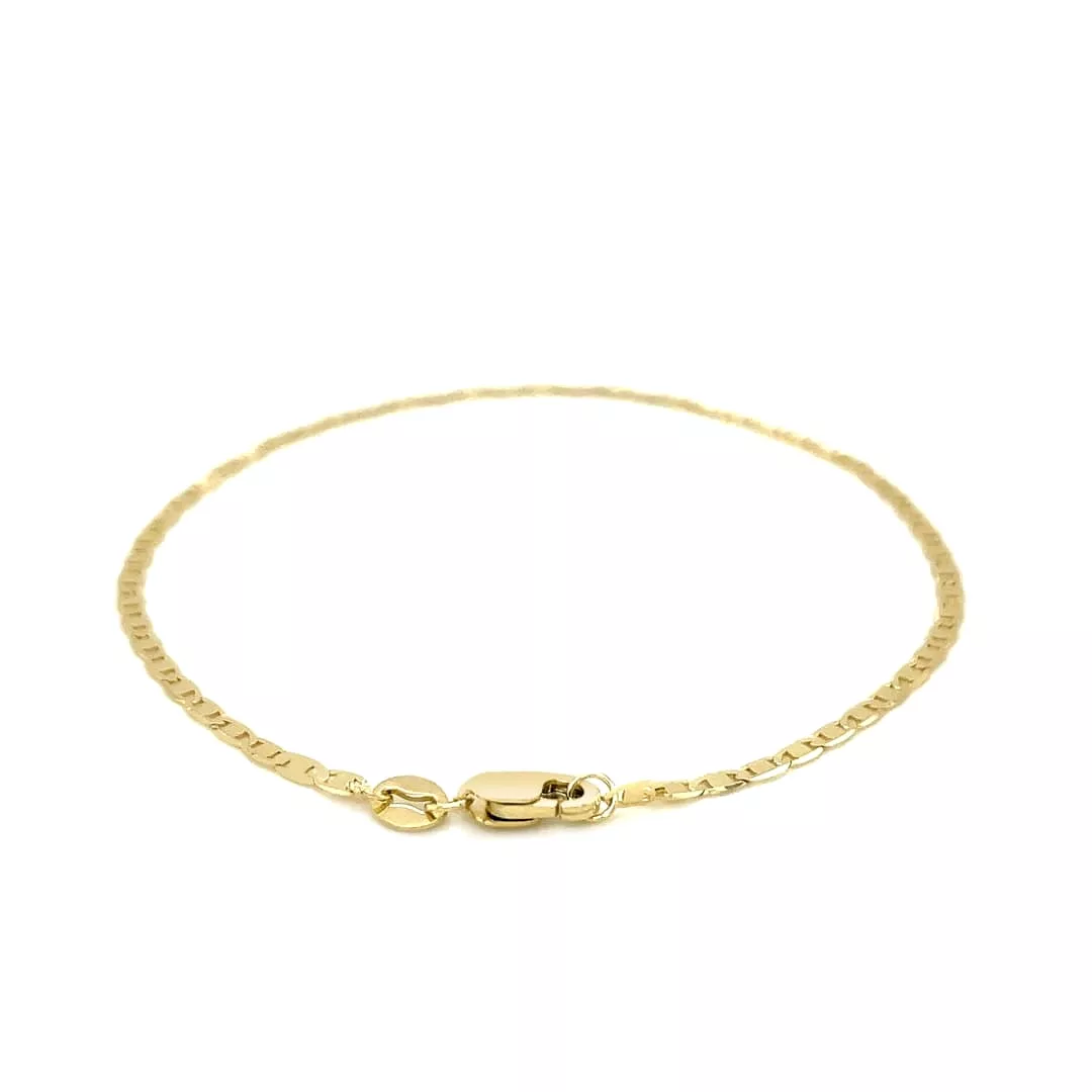 10k Yellow Gold Mariner Link Bracelet 1.7mm