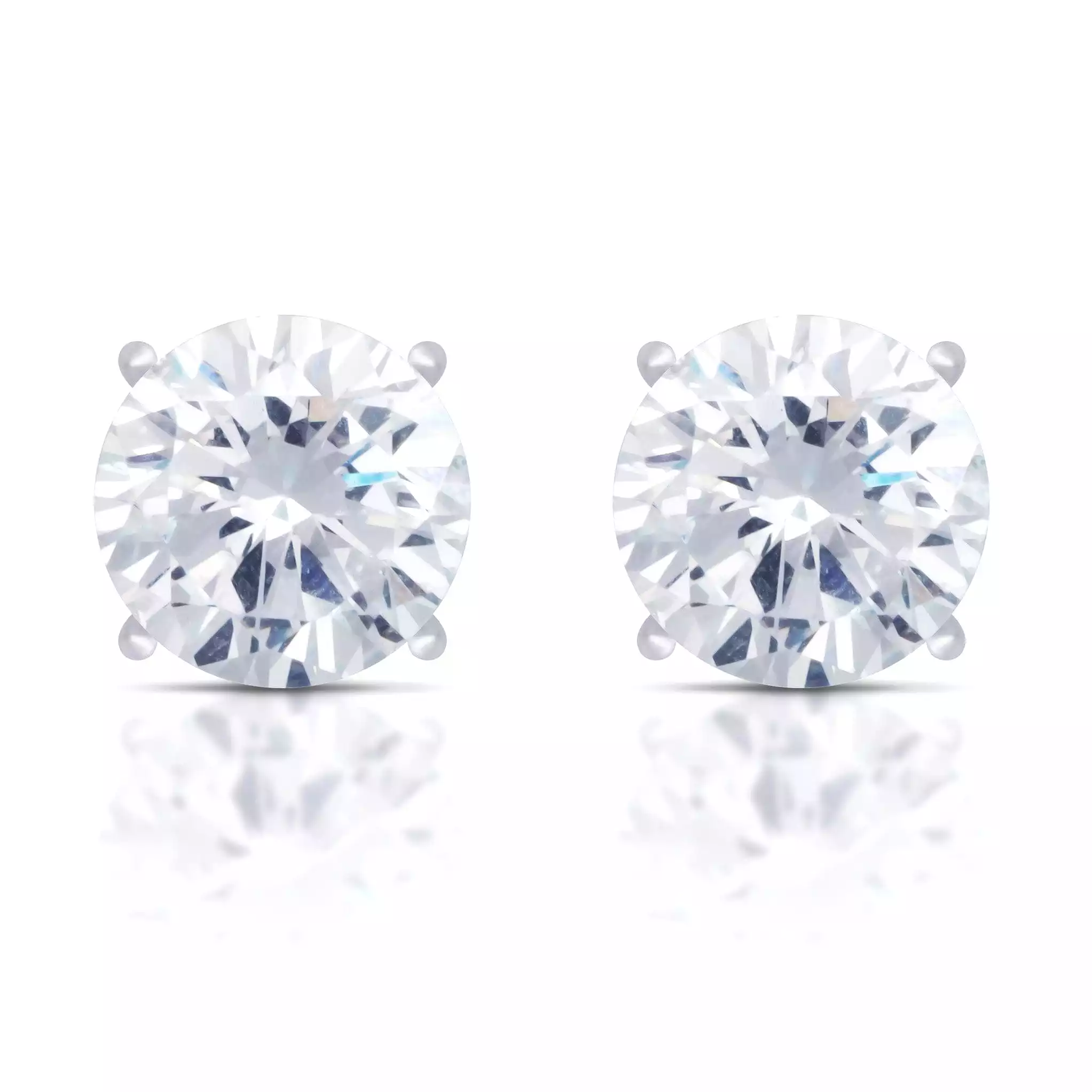 14K & 18K Diamond Stud Earrings Natural Earth Mined Diamonds