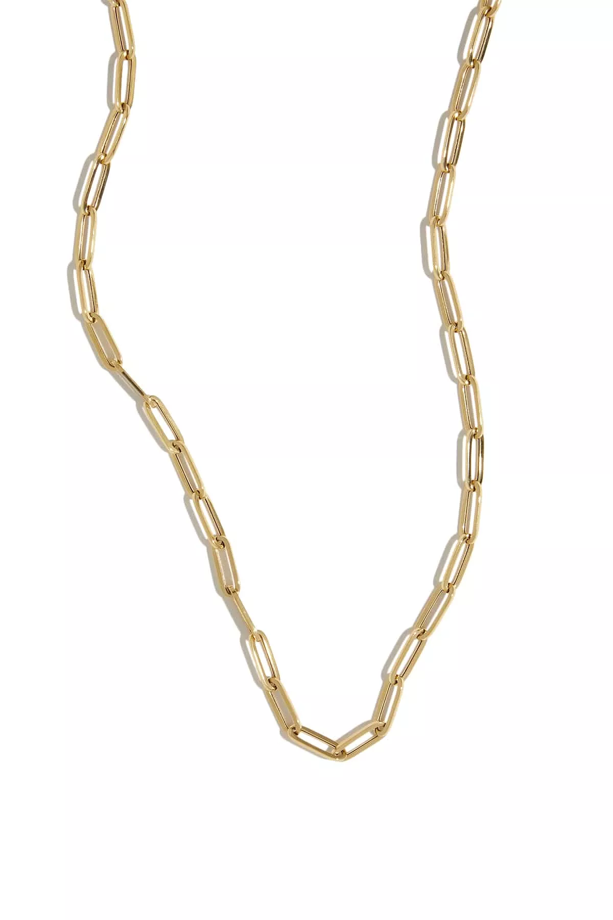 16 Paperclip Chain in 14k Yellow Gold