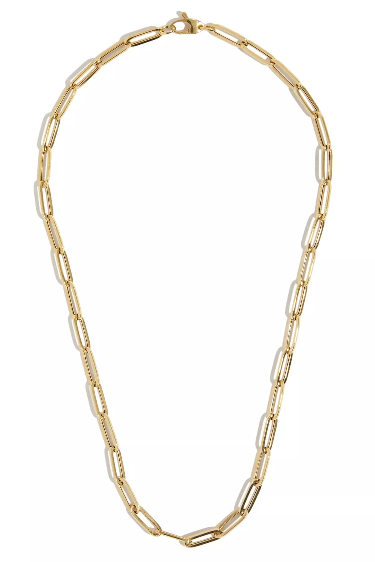 16 Paperclip Chain in 14k Yellow Gold