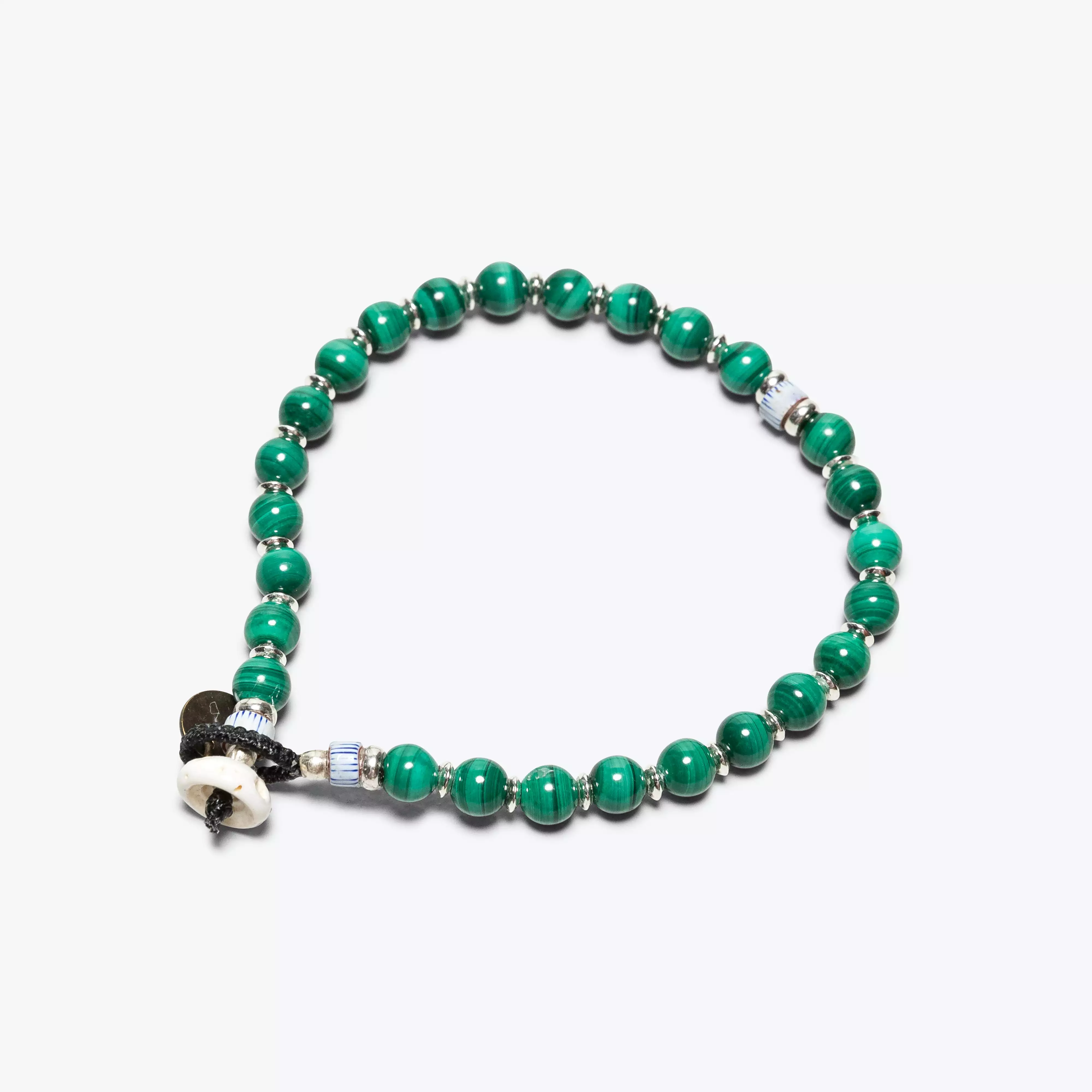 6mm Stone Bracelet - Malachite