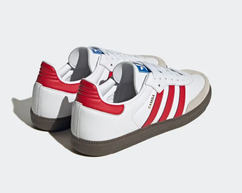 Adidas Samba OG Footwear White Better Scarlet Supplier Color IG1025