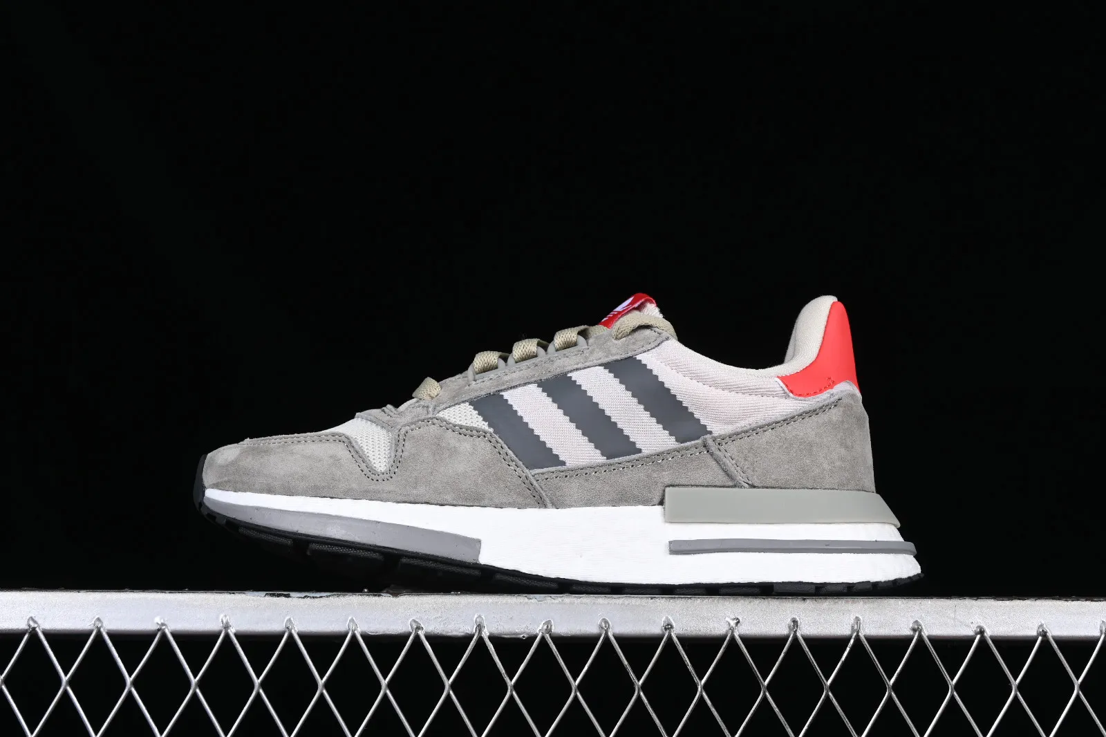 Adidas ZX 500 RM Grey Four Scarlet Footwear White B42204