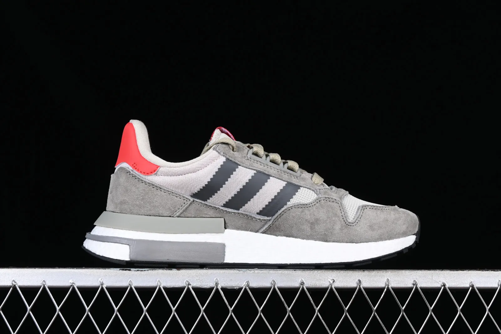 Adidas ZX 500 RM Grey Four Scarlet Footwear White B42204