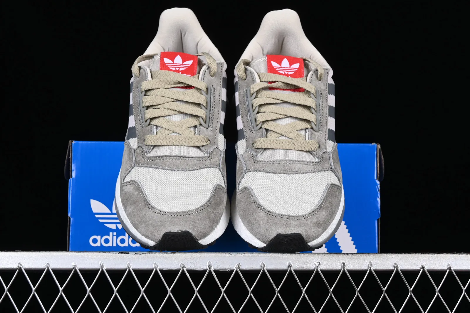 Adidas ZX 500 RM Grey Four Scarlet Footwear White B42204