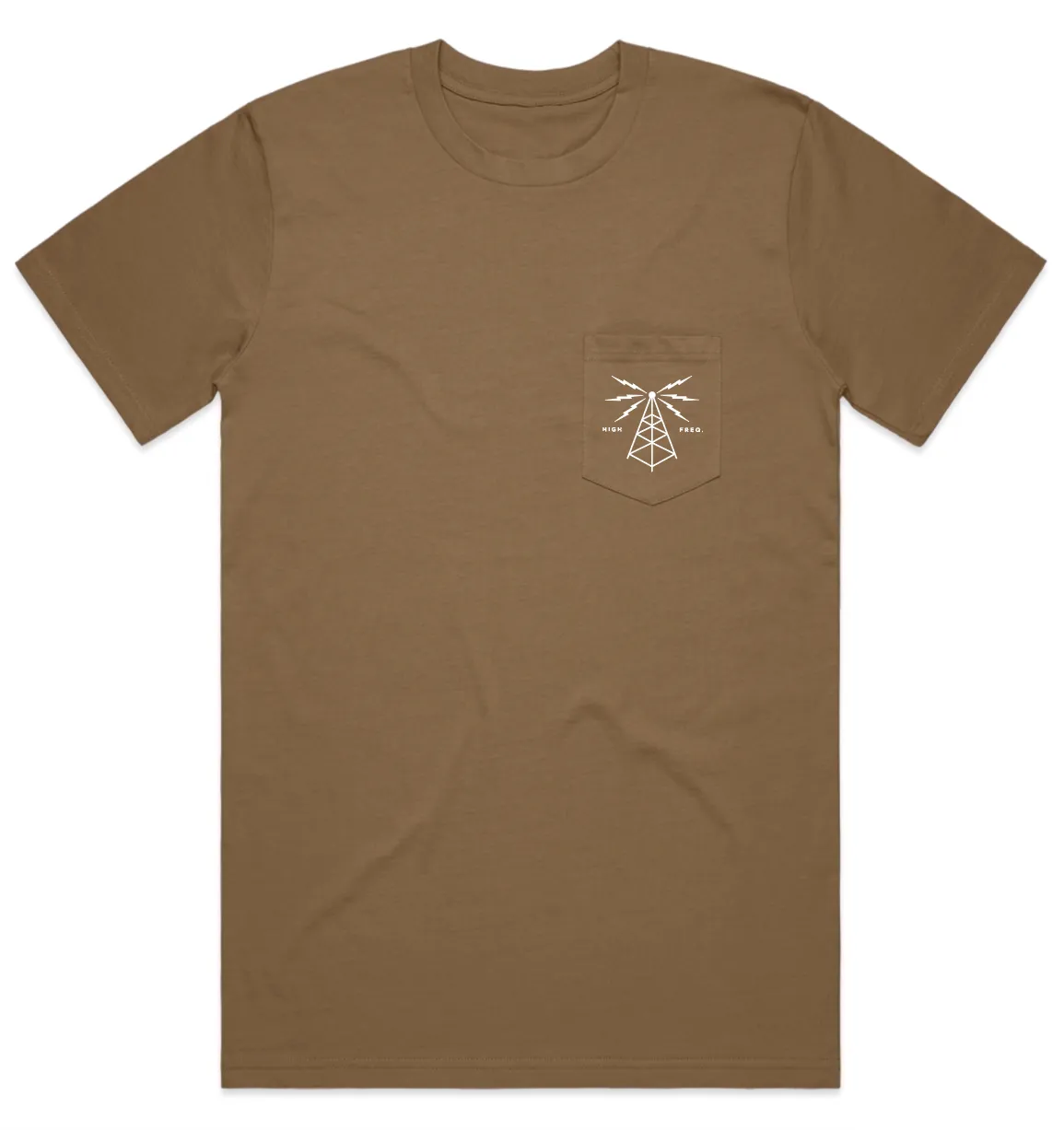 Airwaves Pocket T-Shirt - Coffee