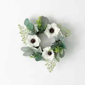 Anemone Silvery Mini Wreath