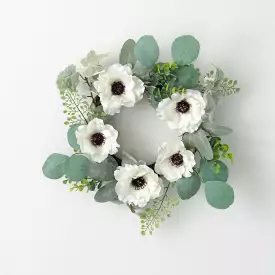 Anemone Silvery Small Wreath