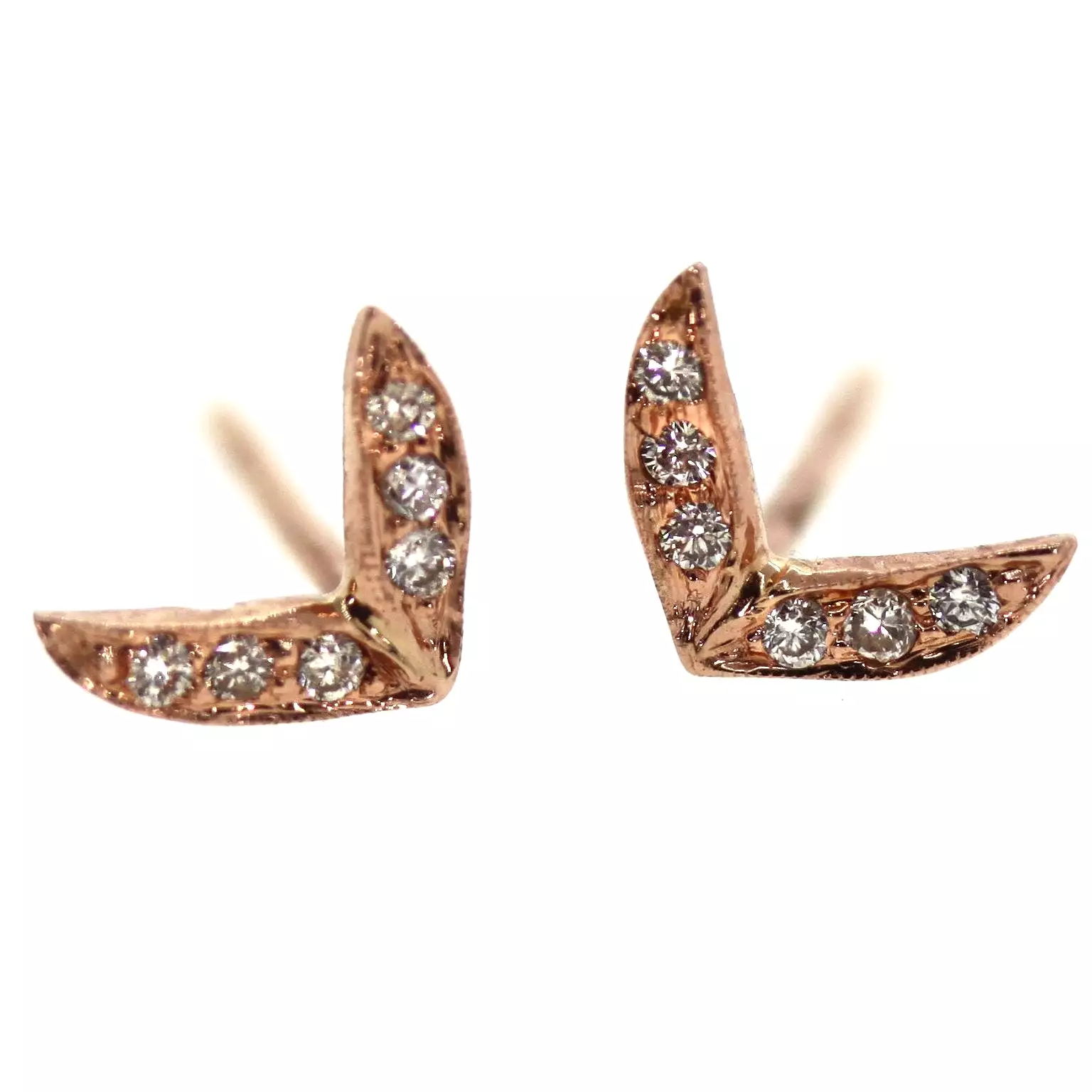 Angel Wing Stud Earrings