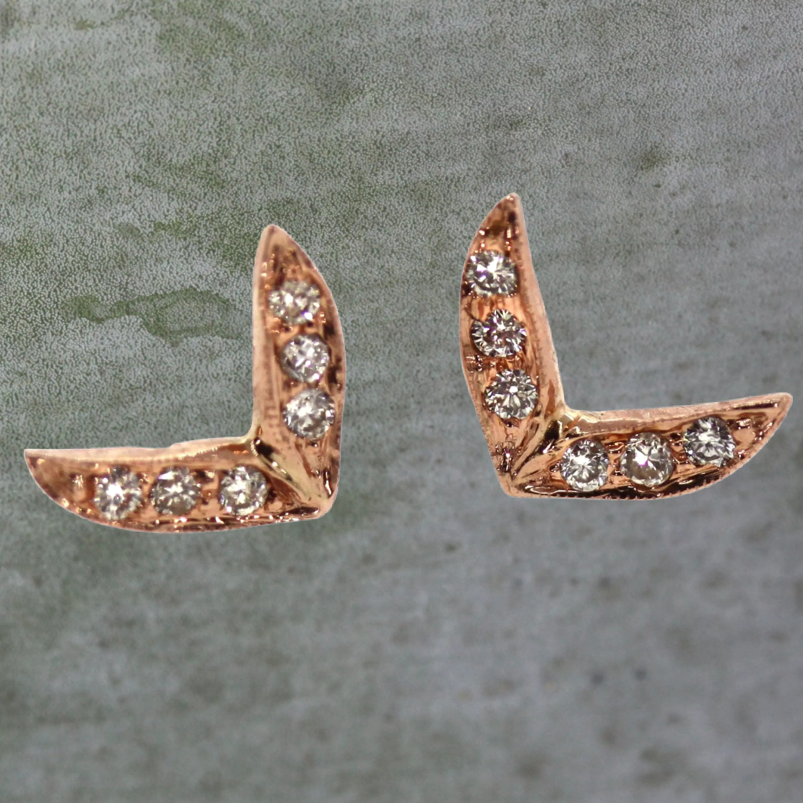 Angel Wing Stud Earrings