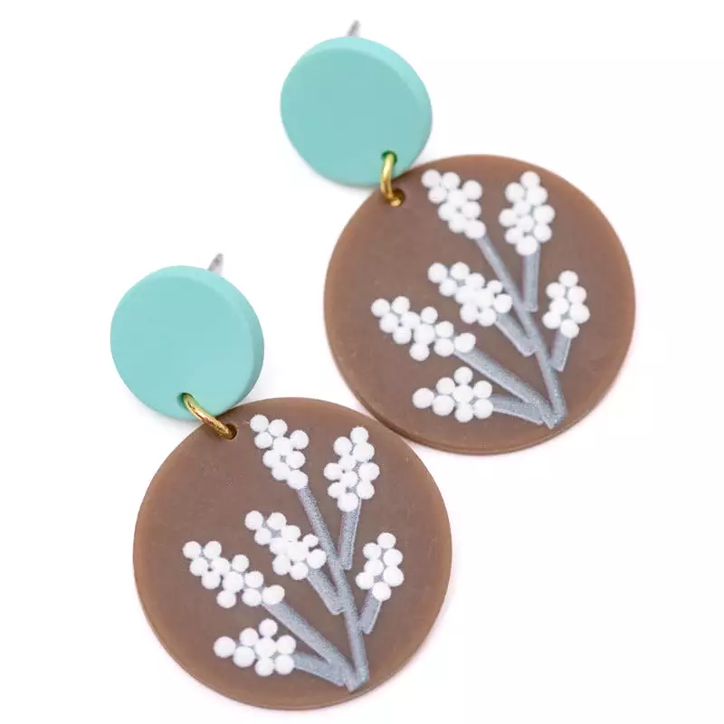 Babies Breath Dangle Earrings