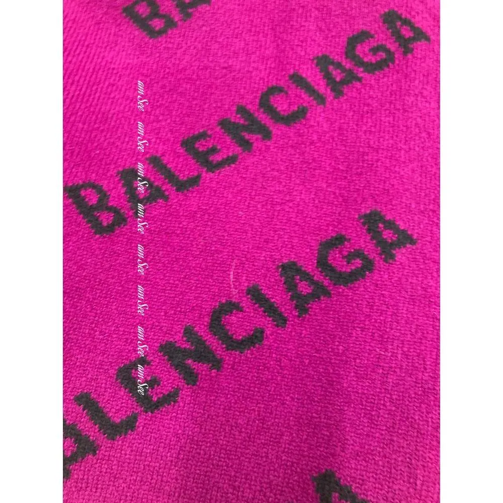 BALENCIAGA  |Crew Neck Casual Style Unisex Wool Street Style Long Sleeves