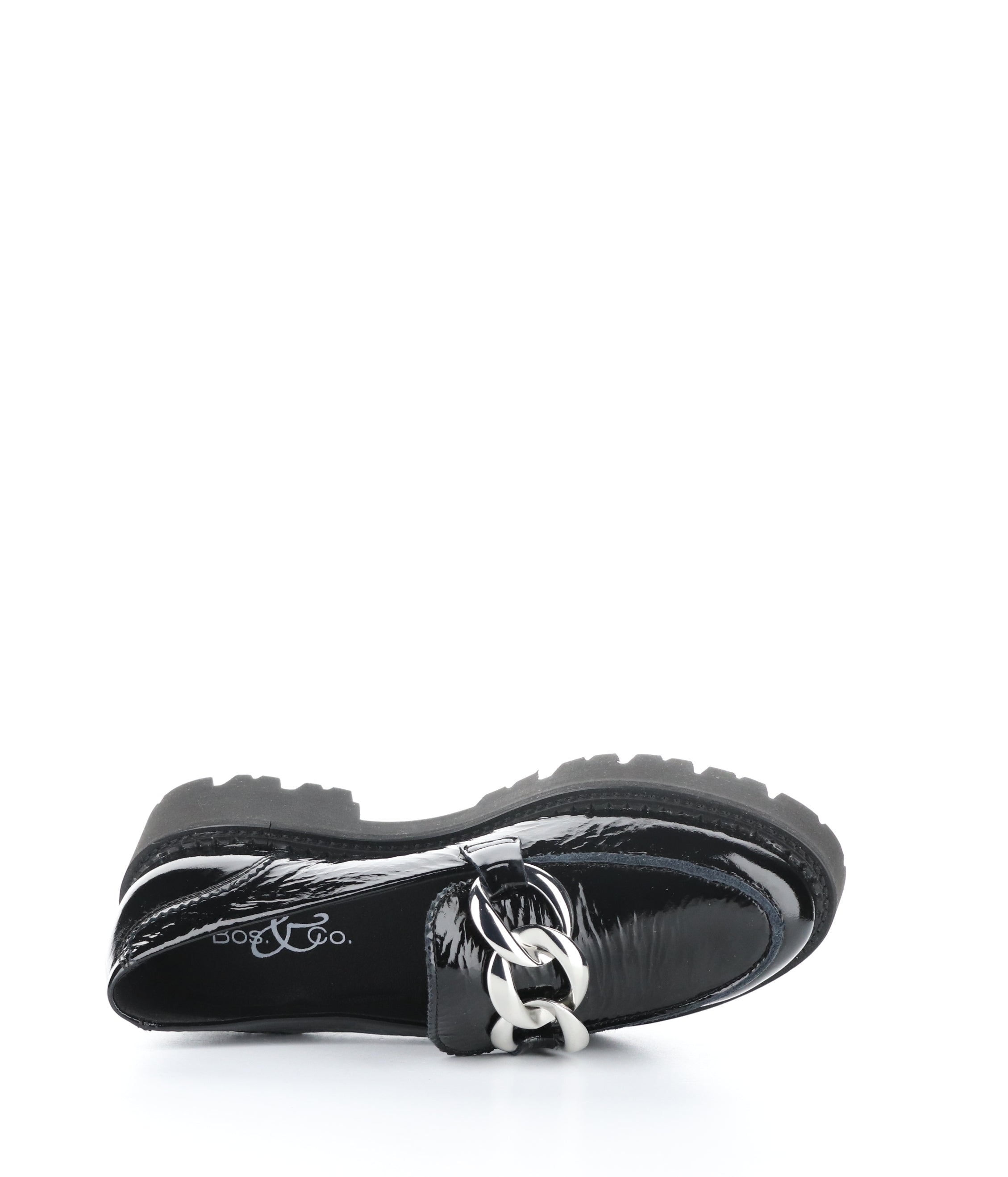 BASSE 002 Patent Black Slip-on Shoes