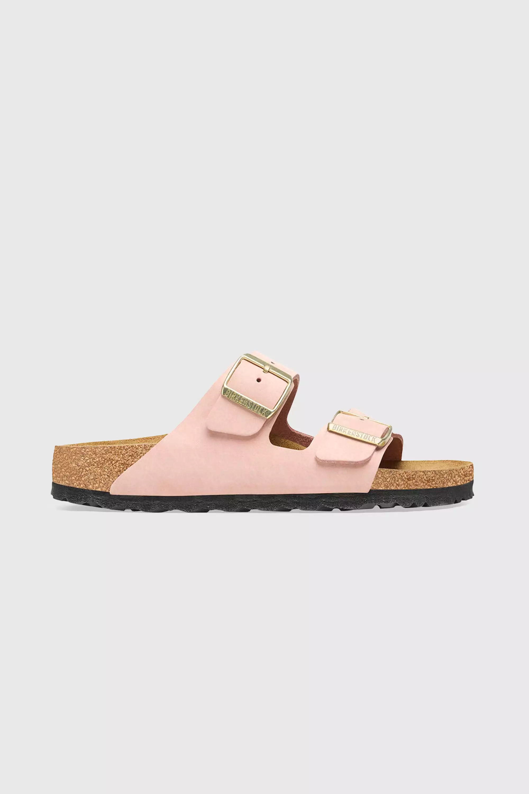 Birkenstock Unisex Arizona SFB Nubuck Leather in Soft Pink