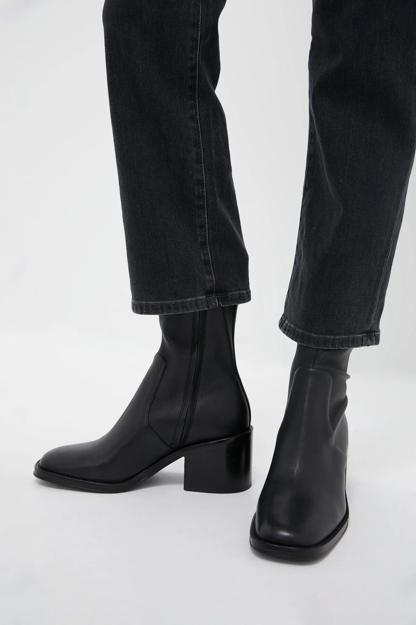 Black Stretch Nappa Nolan Boots