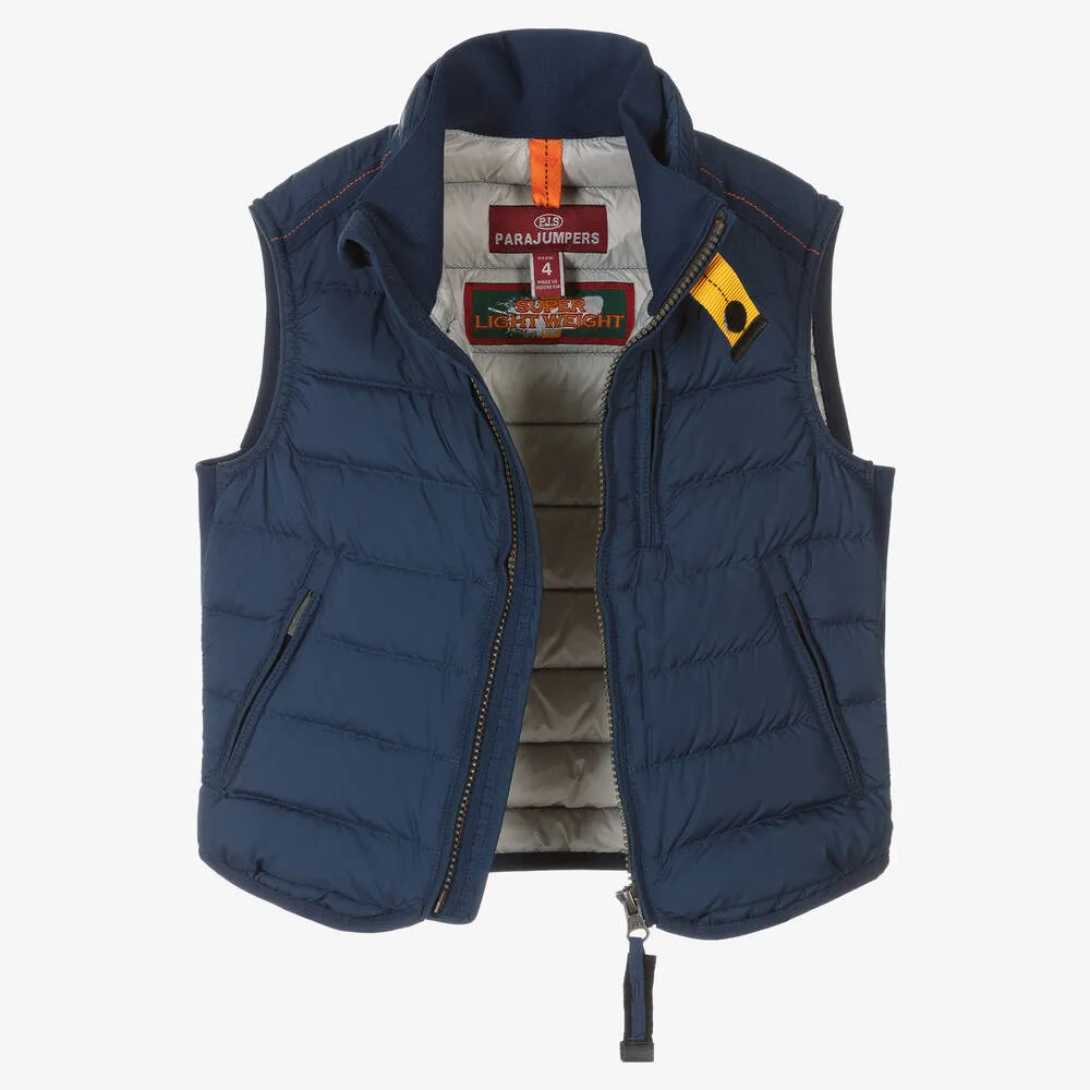 Boys Blue Down Puffer Gilet