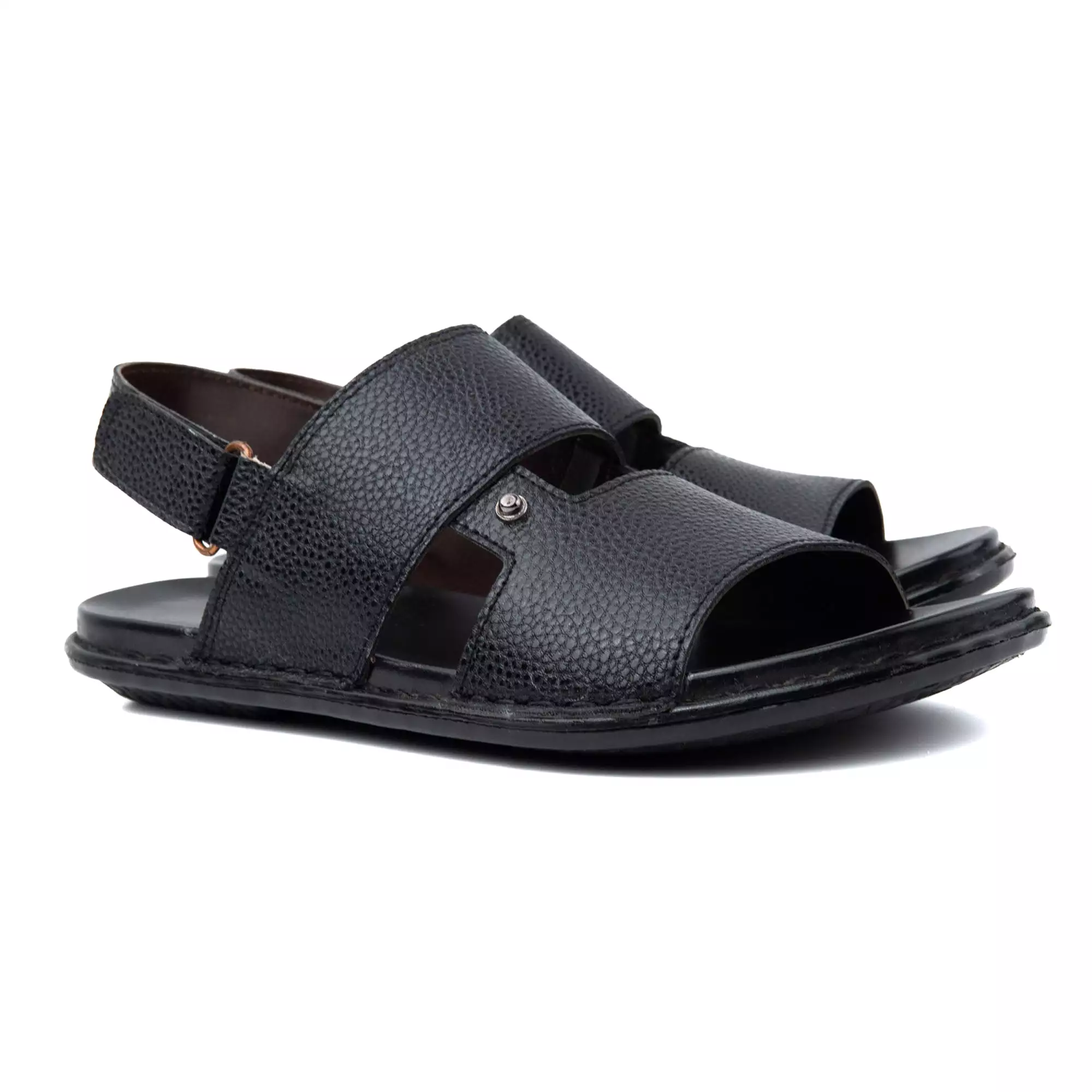 Broad Strap Men Leather Sandals