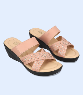 BW7519-TEA PINK-Women Comfort Slipper