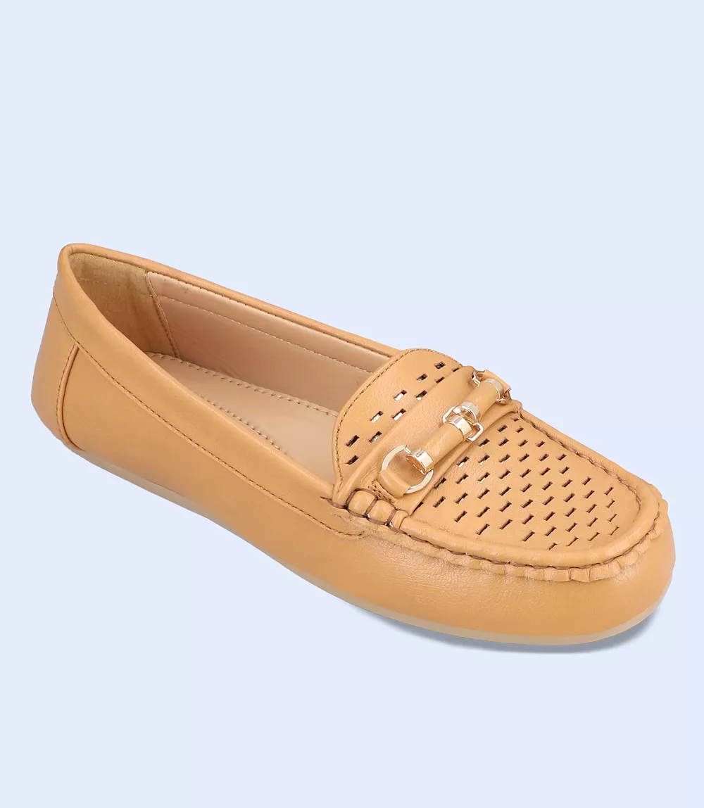 BW8878-TAN-Women Casual Moccasins