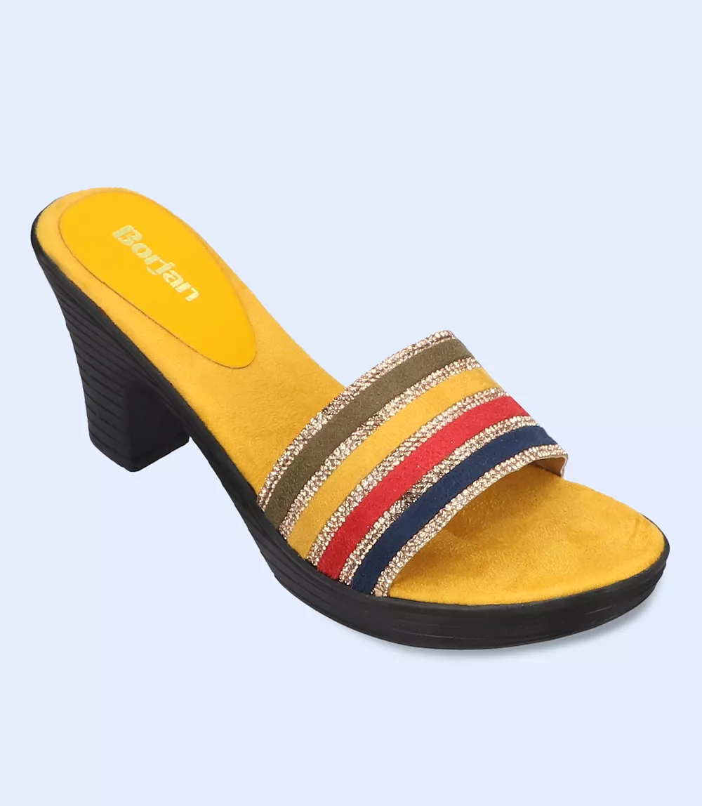 BW9296-MUSTARD-Women Platform Heel