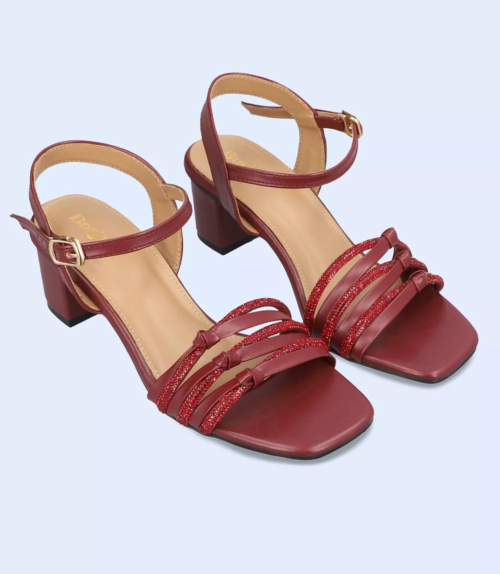 BW9343-MAROON-Women Sandal