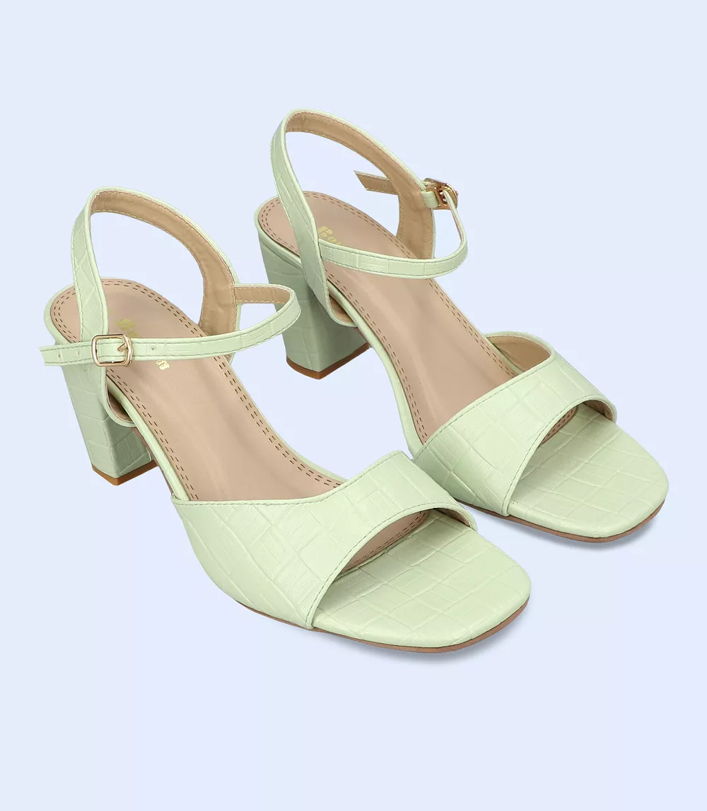 BW9365-MINT-Women Sandal Heel