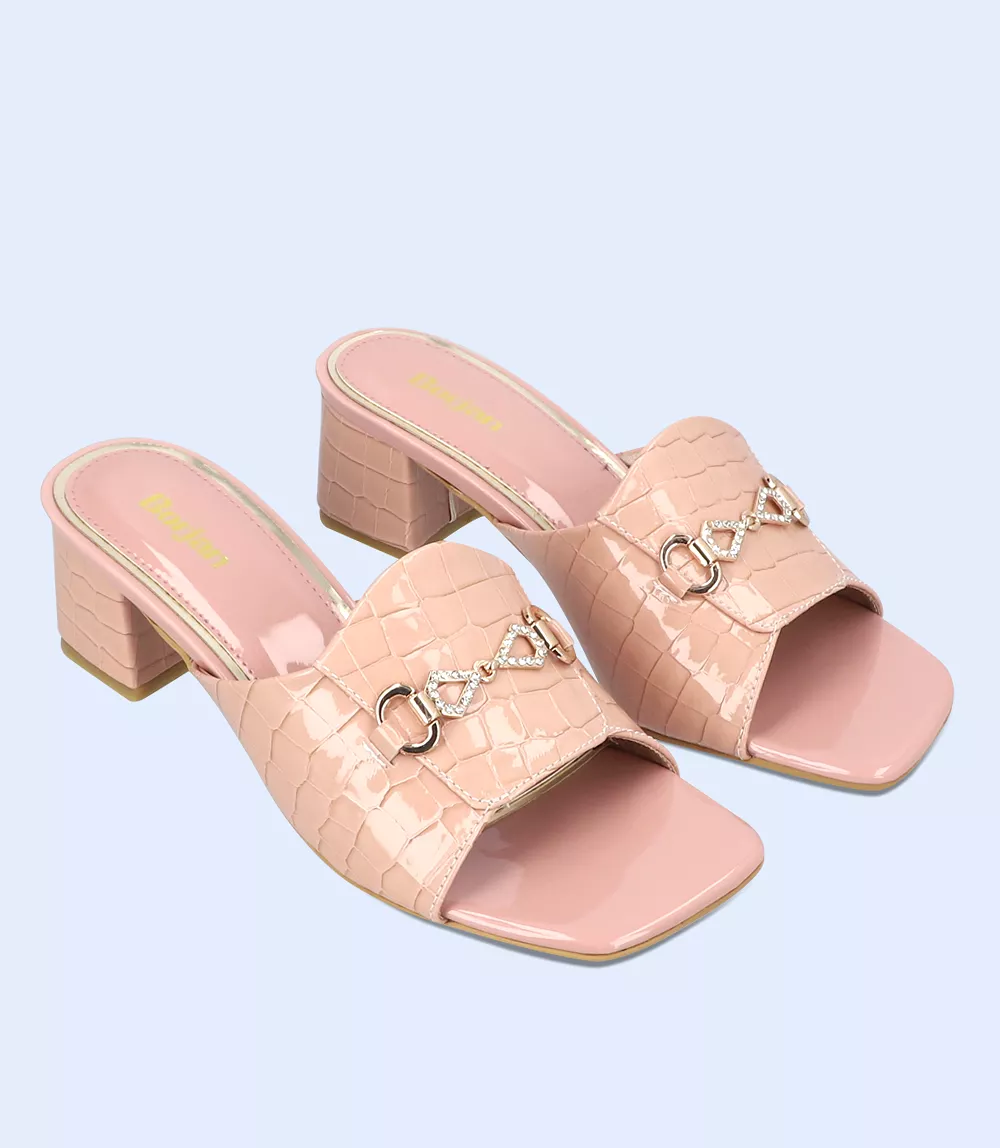 BW9367-T PINK-Women Slipper Heel