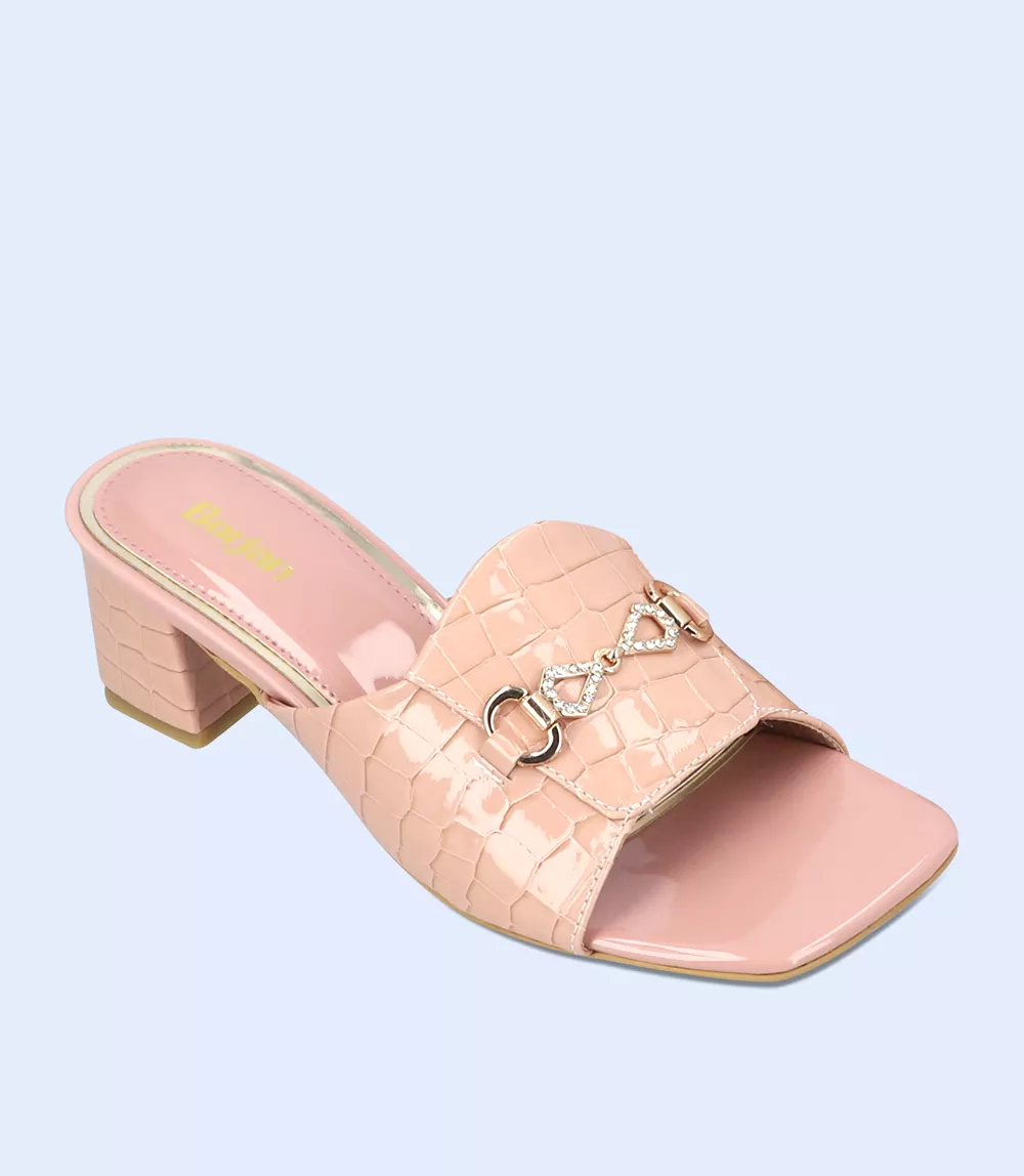 BW9367-T PINK-Women Slipper Heel