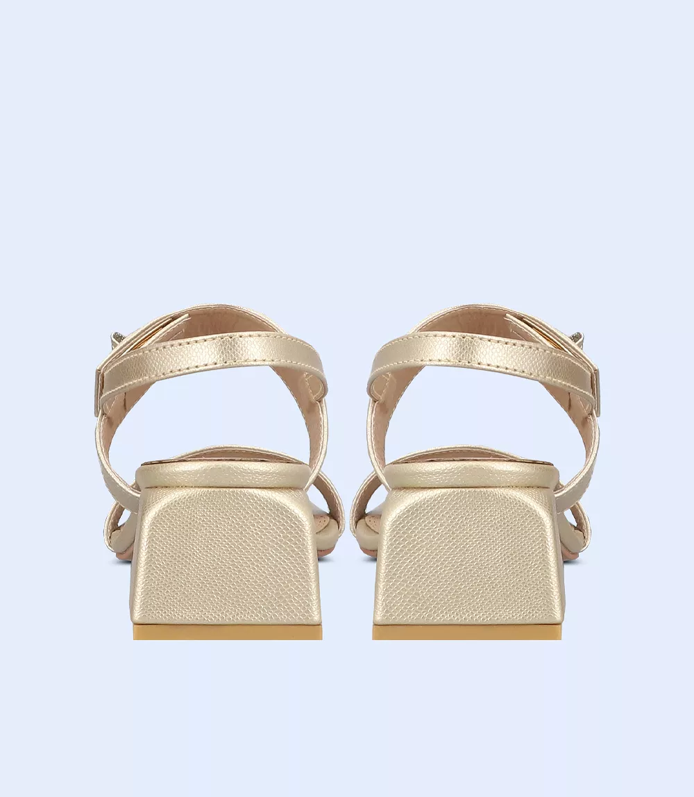 BW9391-GOLDEN-Women Sandal Heel