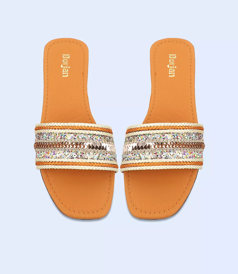 BW9484-TAN-Women Slippers