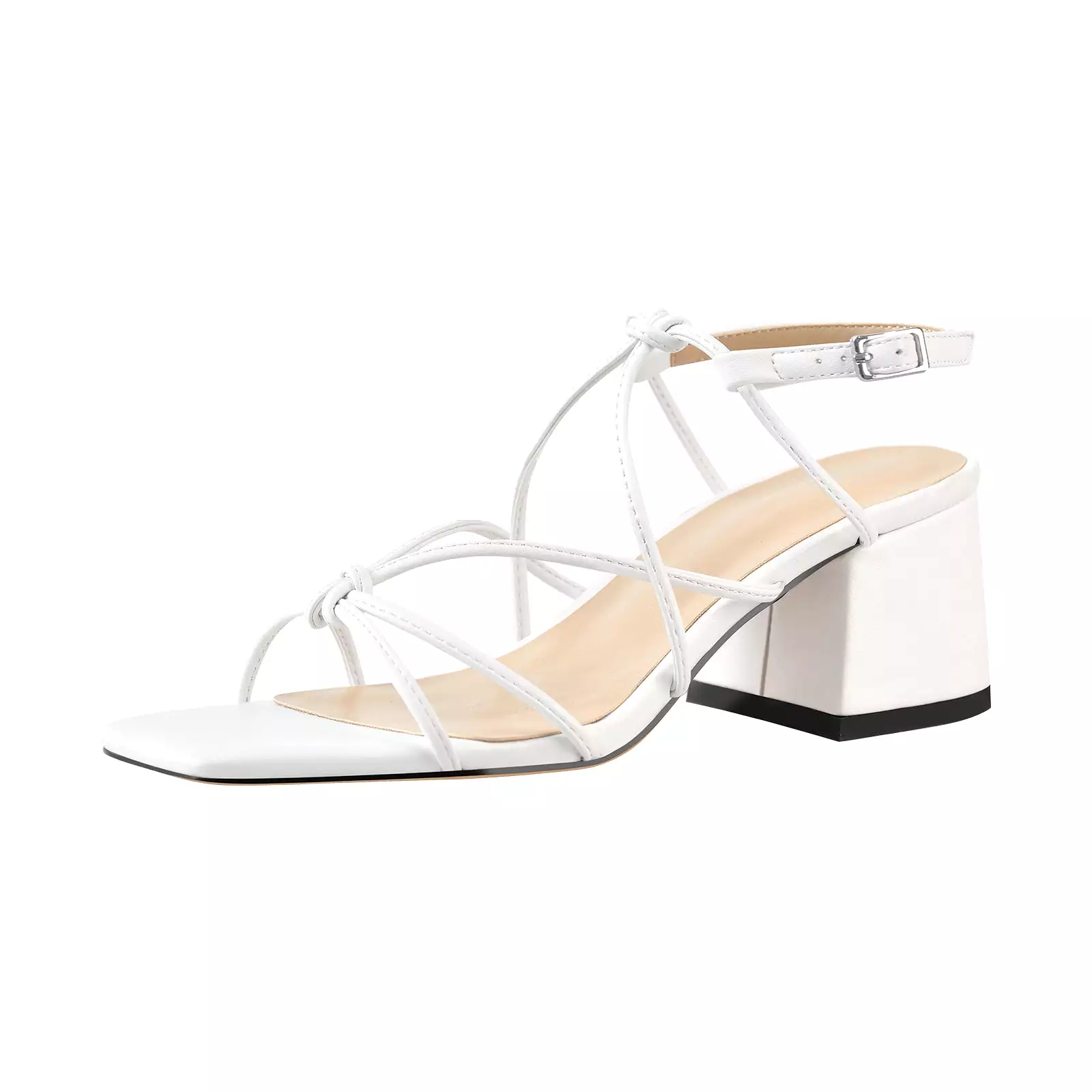 Criss Cross Gladiator Strappy Chunky Heel Sandals