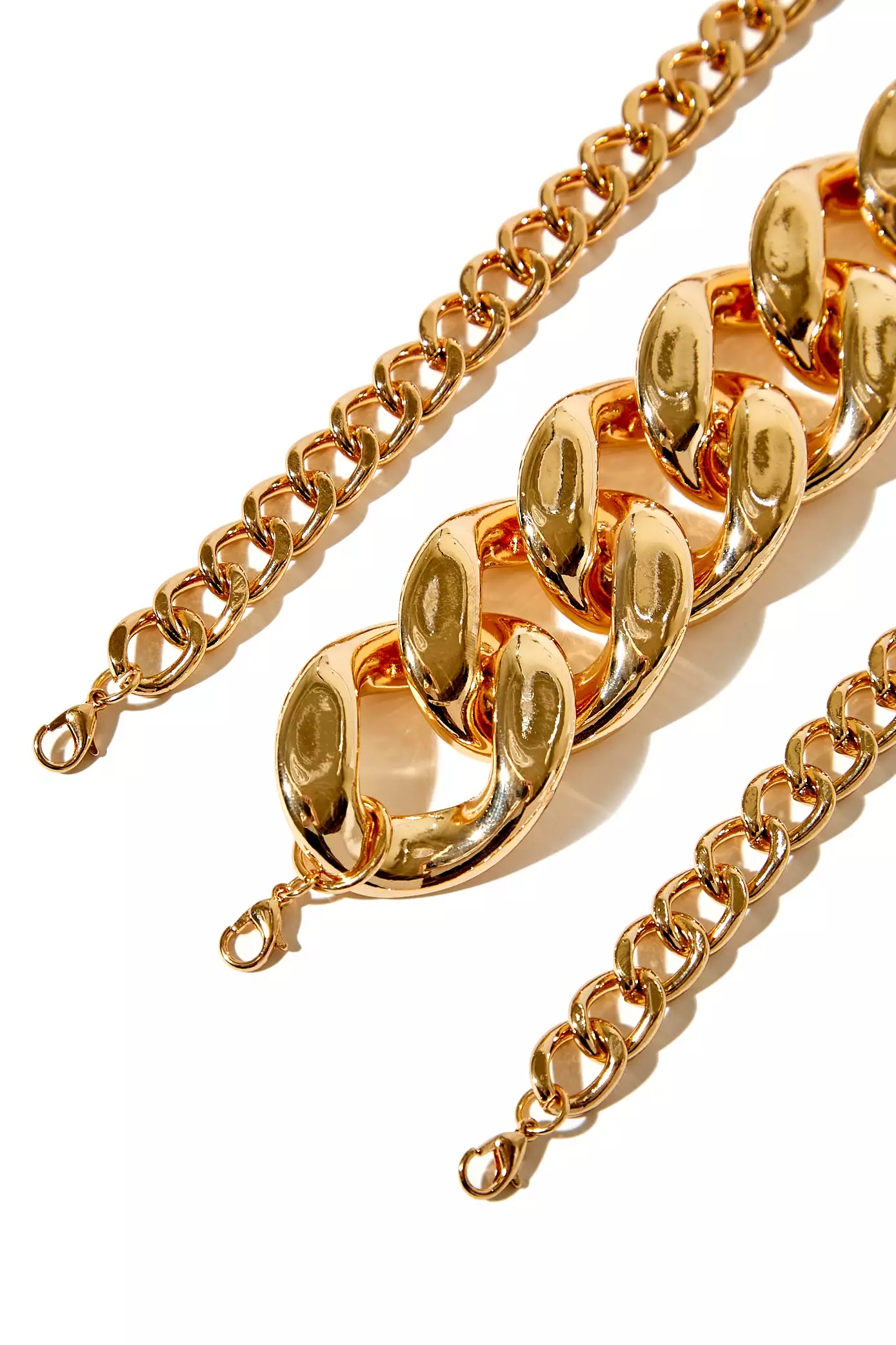 Curb Chain Bracelet Set