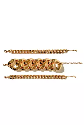 Curb Chain Bracelet Set