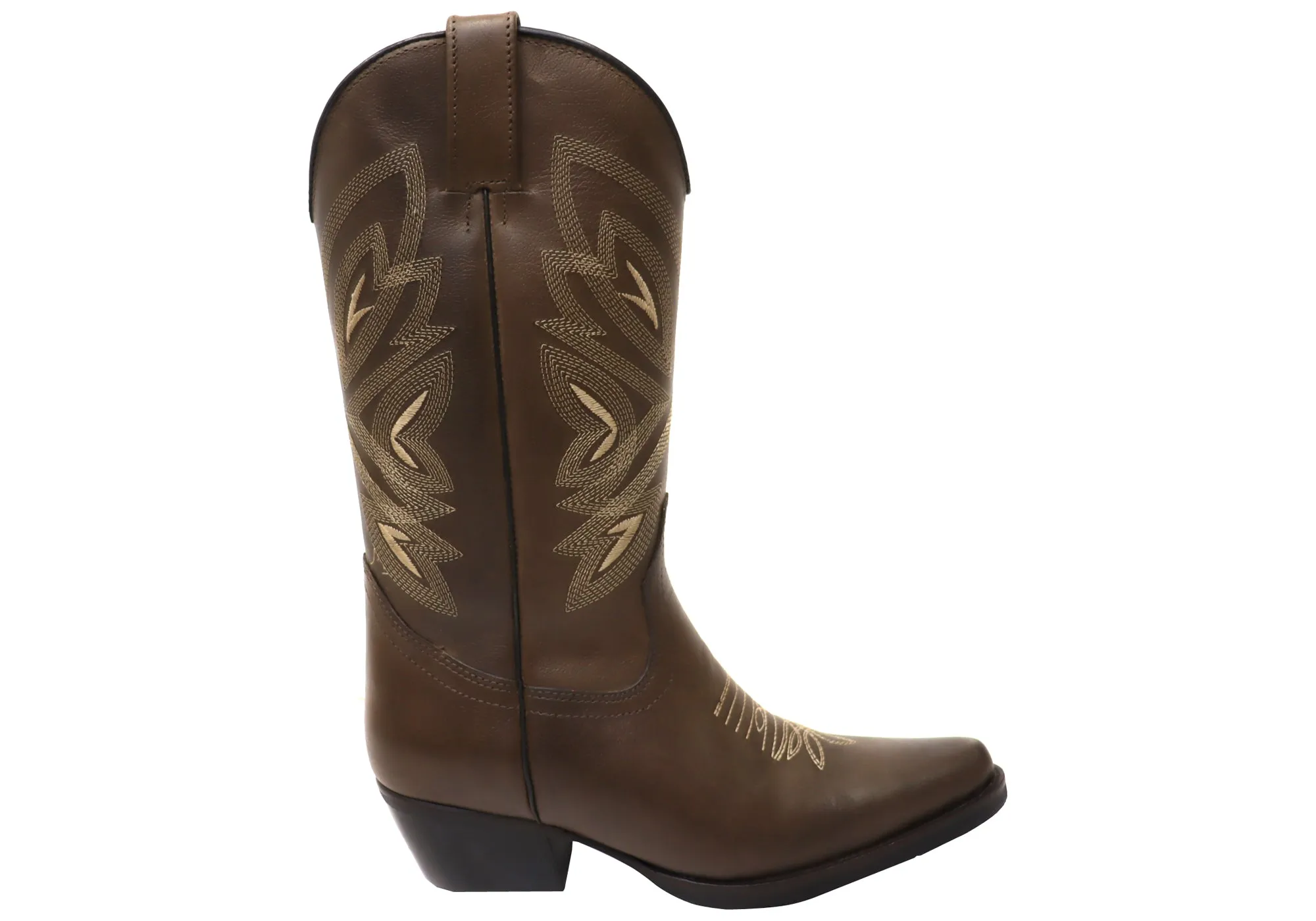 D Milton Eleanor Womens Comfortable Leather Western Cowboy Boots