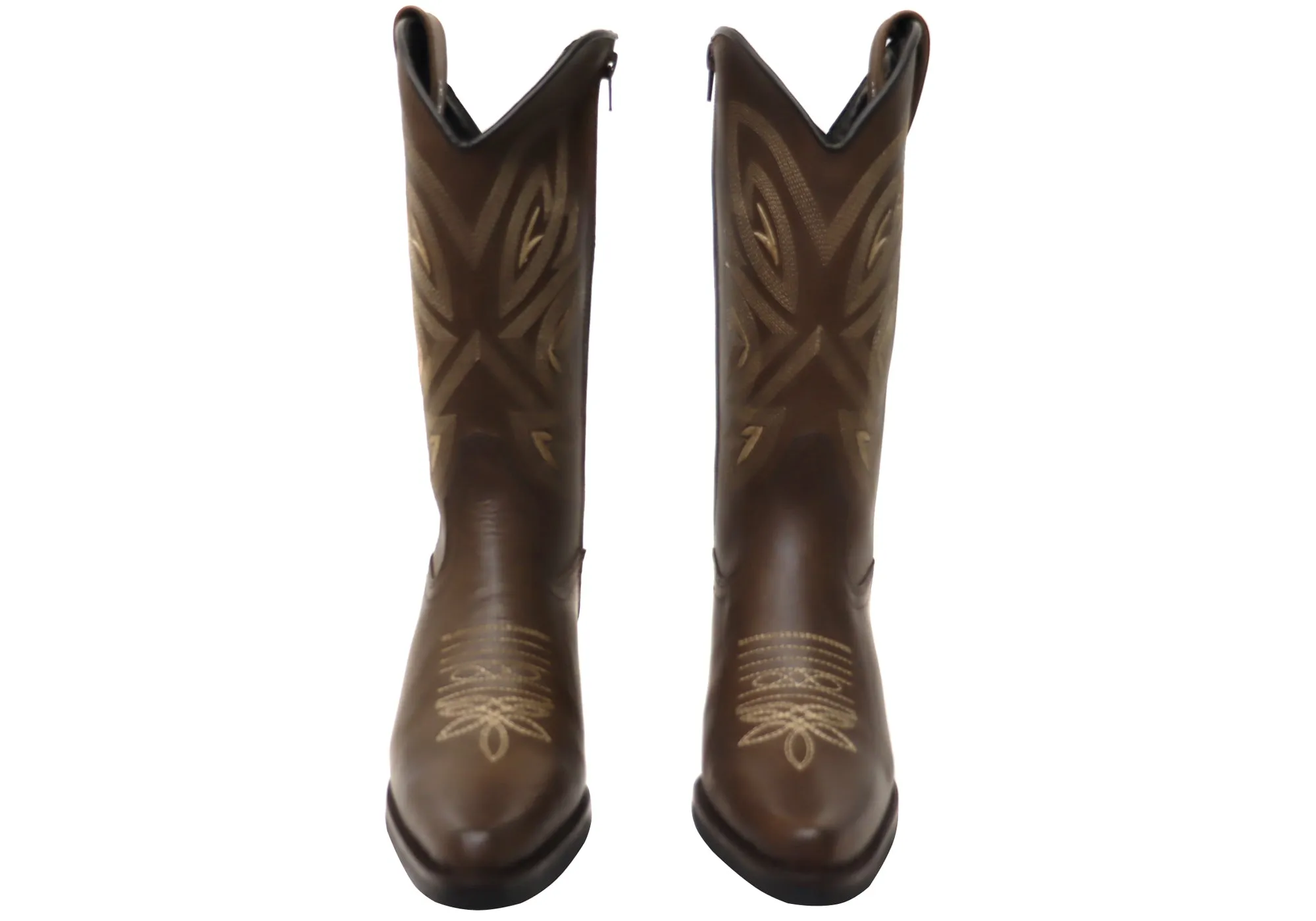 D Milton Eleanor Womens Comfortable Leather Western Cowboy Boots