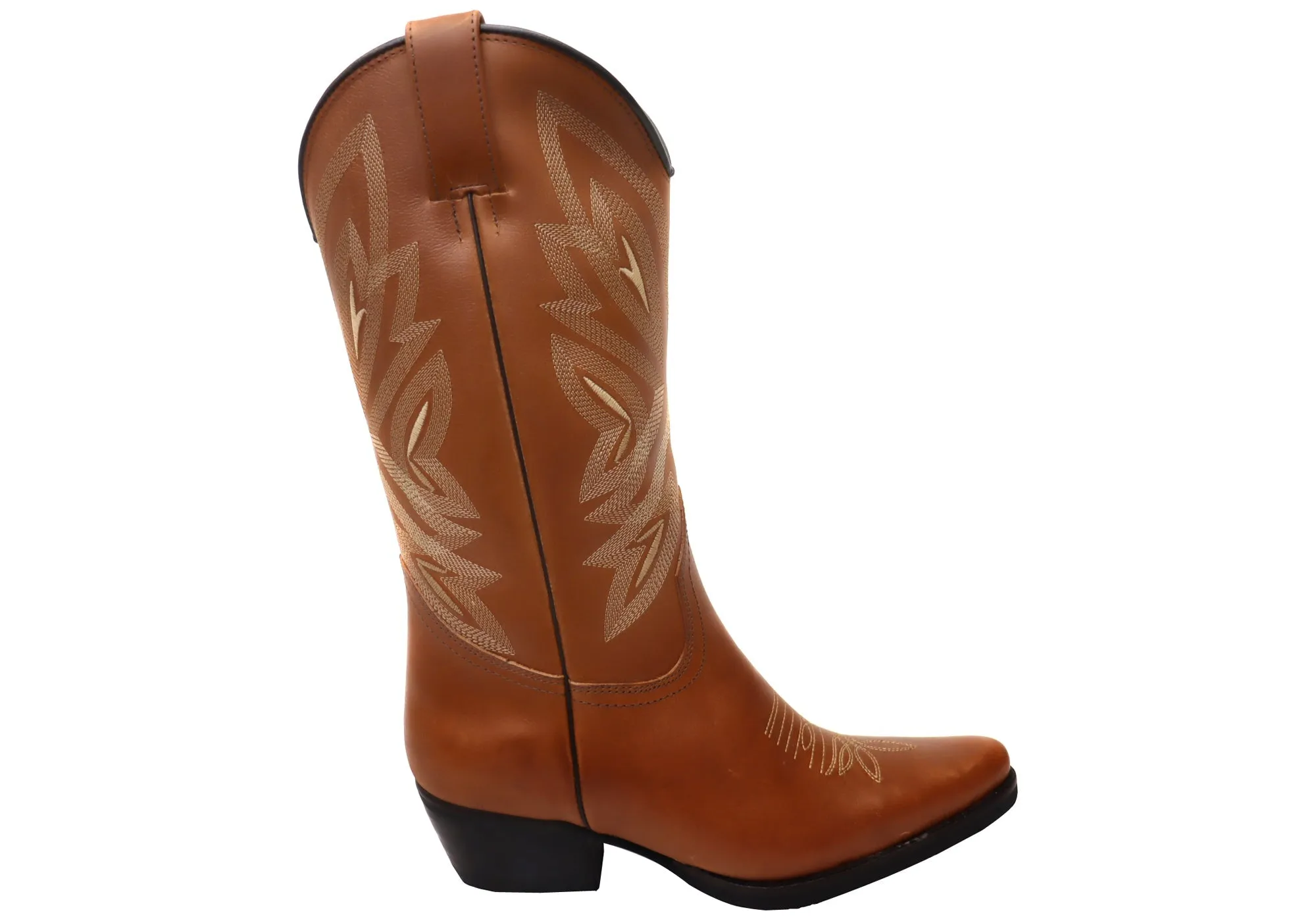 D Milton Eleanor Womens Comfortable Leather Western Cowboy Boots