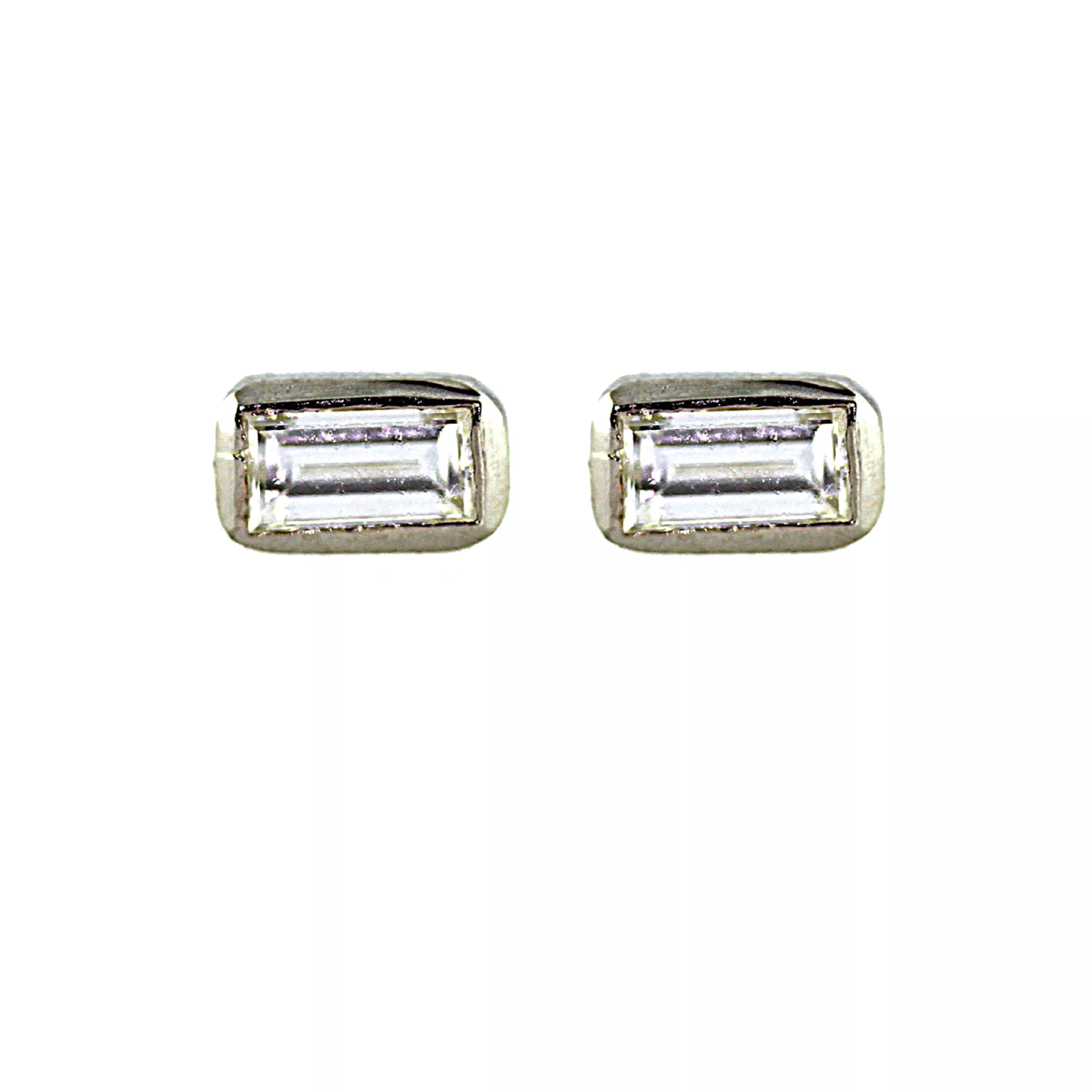 Diamond Baguette Stud Earrings