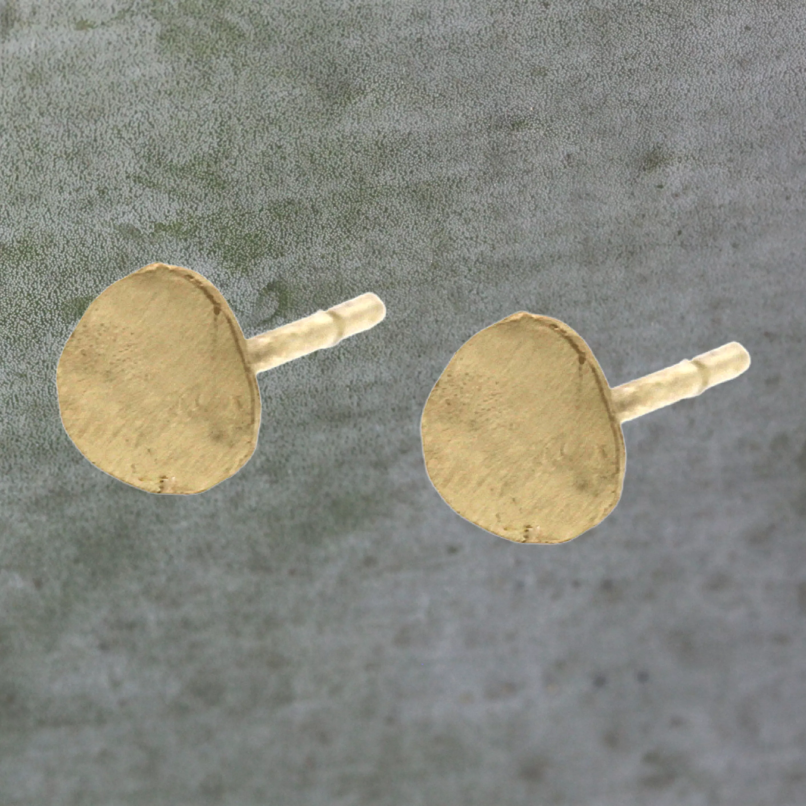 Disc Stud Earrings