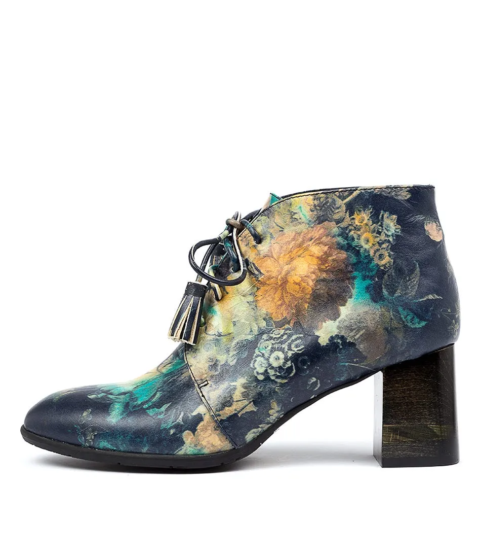 DJANGO & JULIETTE Airwaves Black Floral Leather