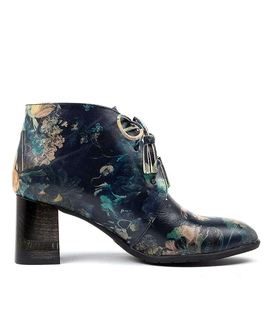 DJANGO & JULIETTE Airwaves Black Floral Leather