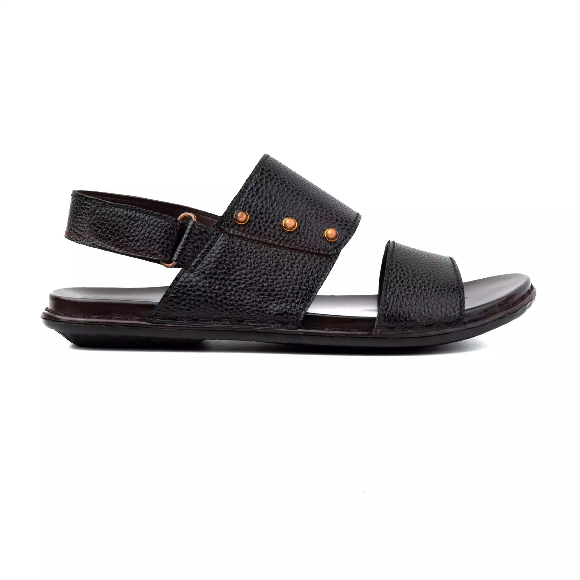 Dot Buckled Leather Men Sandals