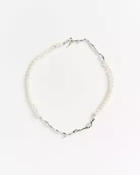 Drip Perla Collar in Sterling Silver