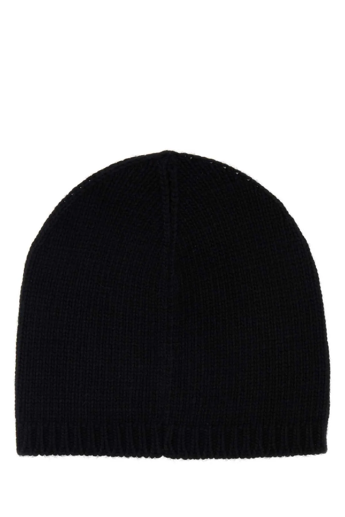 Dsquared Black Wool Blend Beanie Hat