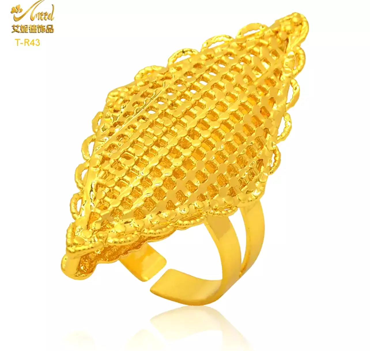 Dubai Golden Ring Brazilian Women Fashion Rings S4854195