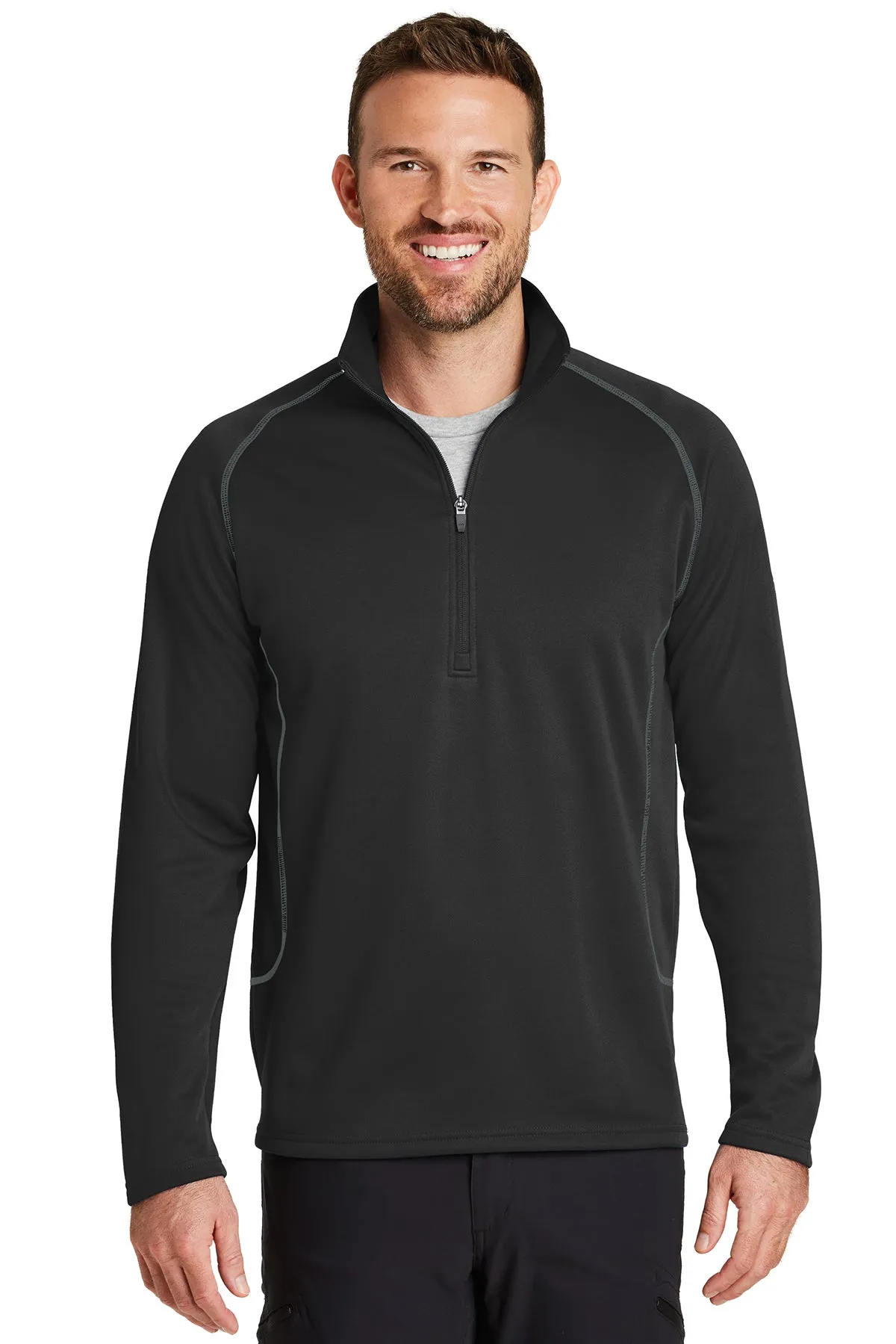 Eddie Bauer Custom Half-Zip Layer Fleece Jackets, Black