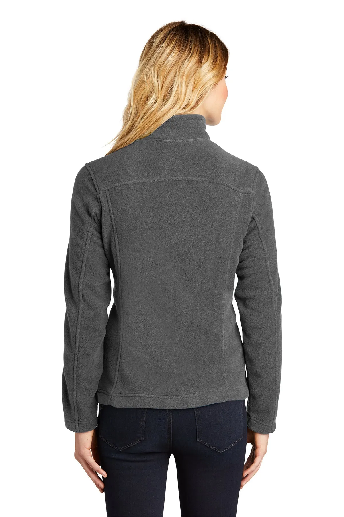 Eddie Bauer Ladies Customized Full-Zip Fleece Jackets, Grey Steel