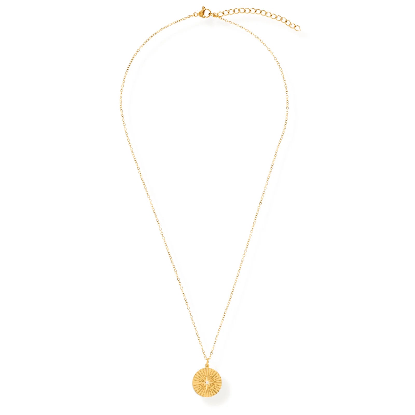 Ellie Vail Rue Sunburst Disc Necklace