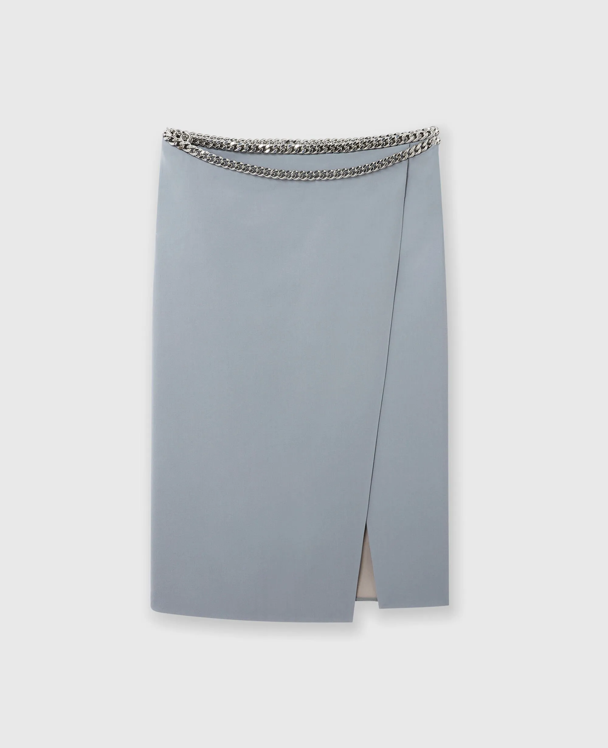 Falabella Chain Wool Midi Skirt