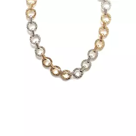 Fashion Metal Two Tone Necklace